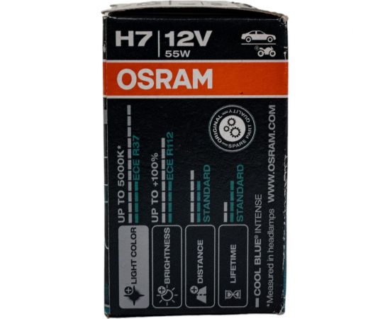 Автолампа Osram H7, 55 Вт, PX26d, +100 проц. COOL BLUE INTENSE NextGen, до 5000 K 64210CBN – изображение 9