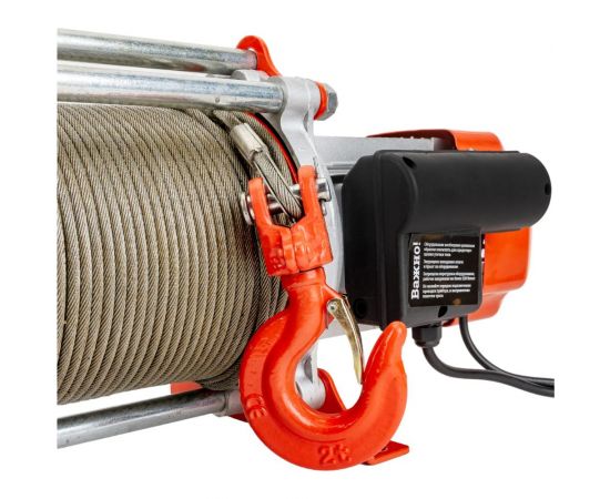 Электрическая лебедка Gigant 500/1000 кг, 220B, 100/50 м GEW-10 – изображение 9