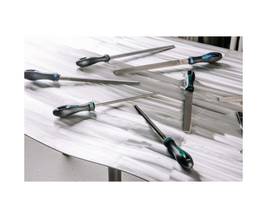 Напильник Abraforce полукруглый, 200 мм, с рукояткой, перекрестная насечка №2 АМ154589 – изображение 10