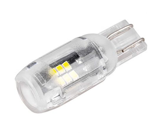 Автолампа SKYWAY диод T10 (W5W) 12V 15 SMD диодов, без цоколя 1-конт белая S08201484 