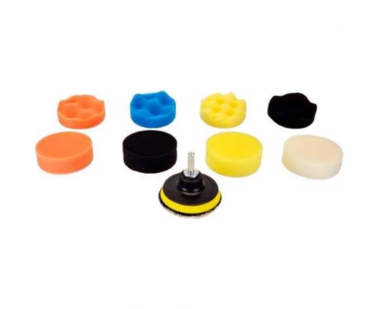 Набор кругов полировочных 9 предметов, 80 мм для электроинструмента Uniq tool UTG-1077 