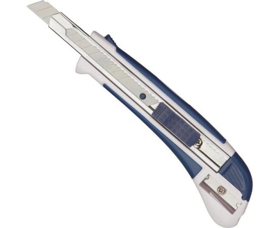 Канцелярский нож Attache Selection 9 мм, с антискользящими вставками и точилкой 280459 