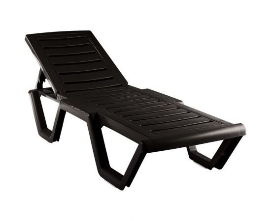 Лежак Garden story Атлант пластик шоколадный 4381-GS 