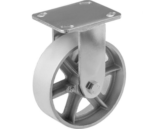 Колесо большегрузное чугунное без резины 150 мм неповоротное с площадкой FCs 63 А5 1000152 