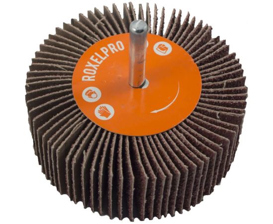 Щетка лепестковая абразивная ROXTOP на шпинделе (65х30х6 мм; Р40) RoxelPro 133643 