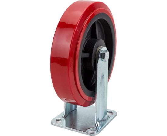 Колесо большегрузное неповоротное (200 мм; полиуретан; нейлон; PVC FCpn80) MFK-TORG 62021200 – изображение 2