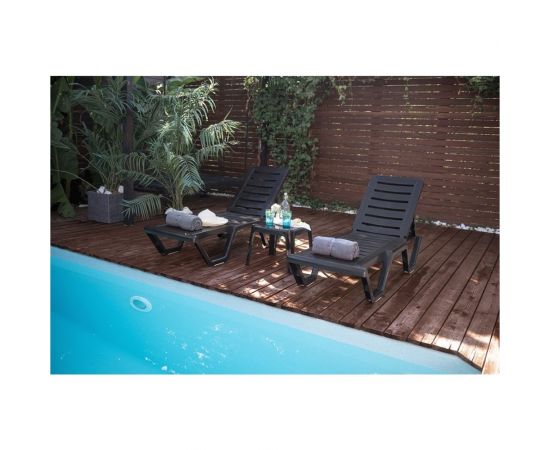 Лежак Garden story Атлант пластик шоколадный 4381-GS – изображение 2