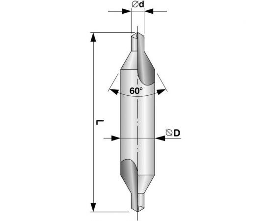 Сверло центровочное тип А (6.3х71х16 мм; HSS-G) Ruko 217063 – изображение 2