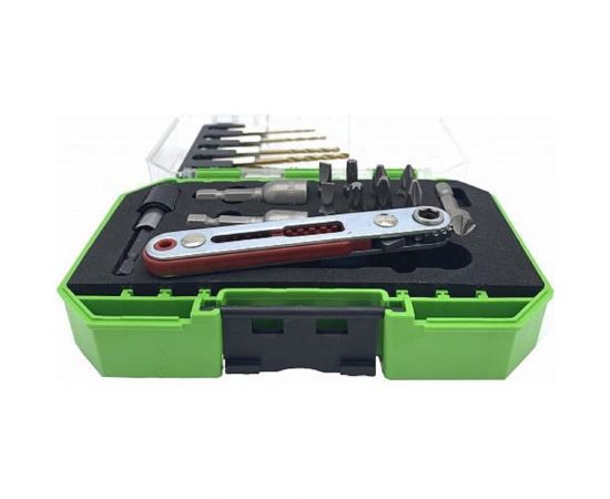Набор бит, сверл и головок 18 предметов TORGWIN T994026 – изображение 2