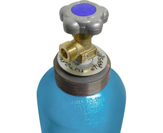 Баллон для кислорода (10 л; 150 атм; вентиль сальниковый Cavagna) Ярко Вверх 8555424 – изображение 2