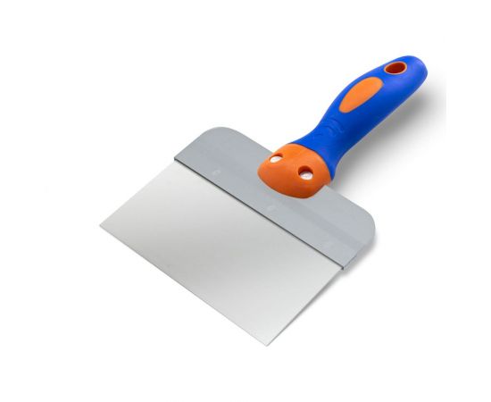 Фасадный шпатель РемоКолор ""GRAND"" прямой, нержавеющая сталь AISI430 0,4/0,42 мм, высота лезвия 100 мм, 150 мм 12-9-415 – изображение 2