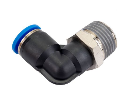 Фитинг цанговый угловой с наружной резьбой 1/2M для трубки диаметром 10 мм SHPI PL 10-R04 – изображение 2