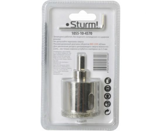 Коронка алмазная (45х70 мм; хв-к с проточкой) Sturm 1055-10-4570 – изображение 2