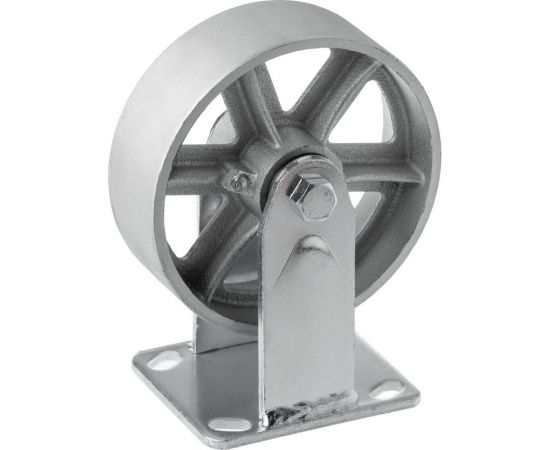 Колесо большегрузное чугунное без резины 150 мм неповоротное с площадкой FCs 63 А5 1000152 – изображение 3