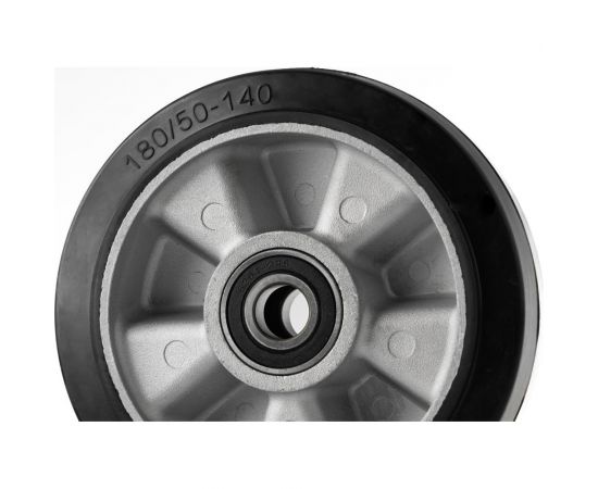 Колесо для гидравлических тележек D70+1 (180х50 мм; 1000 кг, резина) А5 1000229 – изображение 3