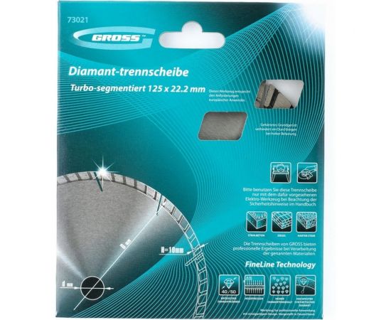 Диск алмазный (125х22.2 мм) GROSS 73021 – изображение 3
