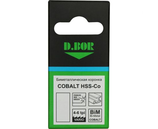 Биметаллическая коронка COBALT M42, 35 мм D.BOR D-HS-BIM-CO-38-035 – изображение 4