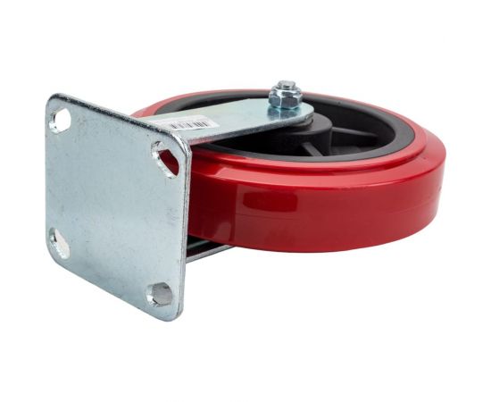 Колесо большегрузное неповоротное (200 мм; полиуретан; нейлон; PVC FCpn80) MFK-TORG 62021200 – изображение 4