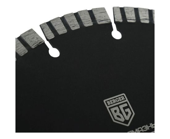 Диск алмазный отрезной по бетону и кирпичу турбо-сегментированный 230x2.8x22.23 мм Berger BG BG1606 – изображение 4