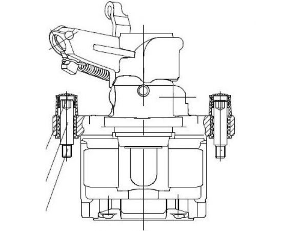 Суппорт тормозной для а/м Opel Vectra C задний правый d=38 TRIALLI CF 550116 – изображение 4