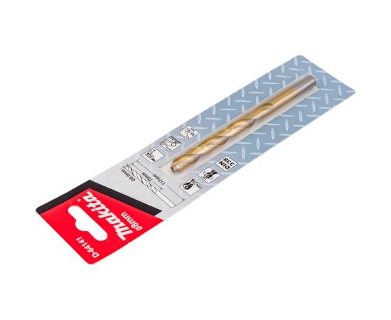 Сверло по металлу HSS-TiN (8х117 мм) Makita D-64141 – изображение 4