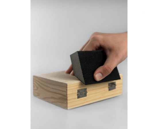 Губка абразивная шлифовальная 100x68x42x26 мм, P240 vertextools 100-68-240 – изображение 7