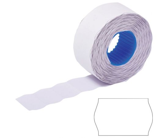 Этикет-лента BRAUBERG белая, комплект 5 рулонов по 800 шт, 26х16 мм 123580 