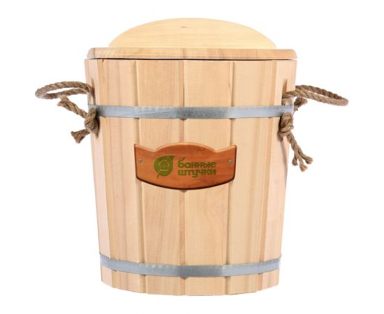 Ведро с пластиковой вставкой и крышкой Банные штучки 10 л /1 03710 