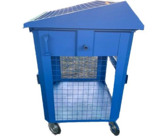 Металлический контейнер Дигрус для РСО 1.1 м3, сетчатый, синий К-РСО-1,1С/Д – изображение 3