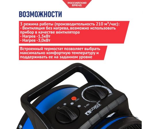 Керамический обогреватель Союз ТВС-3023МК – изображение 3