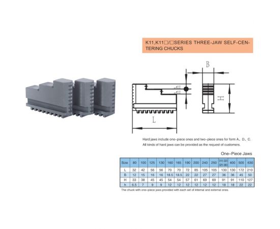 Кулачки прямые цельные каленые K11 (200 мм; S-8 мм) YTUM ce00002 – изображение 4