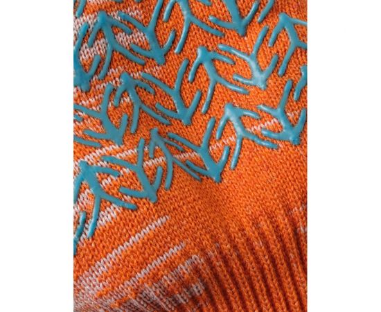 Трикотажные перчатки с ПВХ Фабрика перчаток плотные 10 класс, 6 нитей, оранжевые 6-10-ПЛ-ОР-(L) – изображение 4