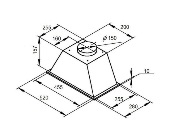 Вытяжка Monsher INLIGHT 55 XE 76192 – изображение 4