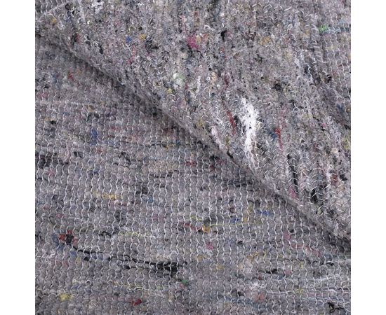 Тряпка для мытья пола ЛЮБАША 50x60 см плотность 240 г/м2 серое ХПП 95% хлопок 5% полиэфир – изображение 4