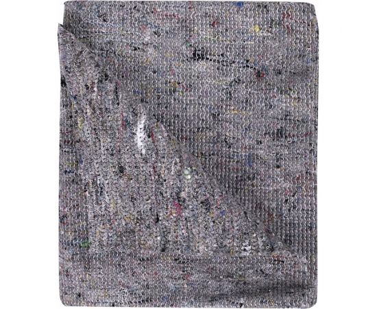 Тряпка для мытья пола ЛЮБАША 50x60 см плотность 240 г/м2 серое ХПП 95% хлопок 5% полиэфир – изображение 5