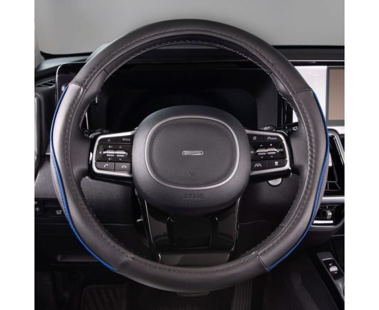 Оплетка SKYWAY Combo-7 M Черно/синяя экокожа S01102301 – изображение 10