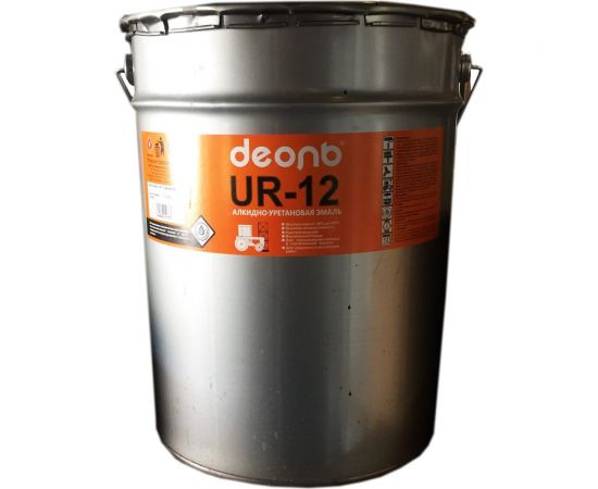 Быстросохнущая автоспецэмаль ДЕОЛЬ UR-12 оранжевая, глянцевая UR12O20 