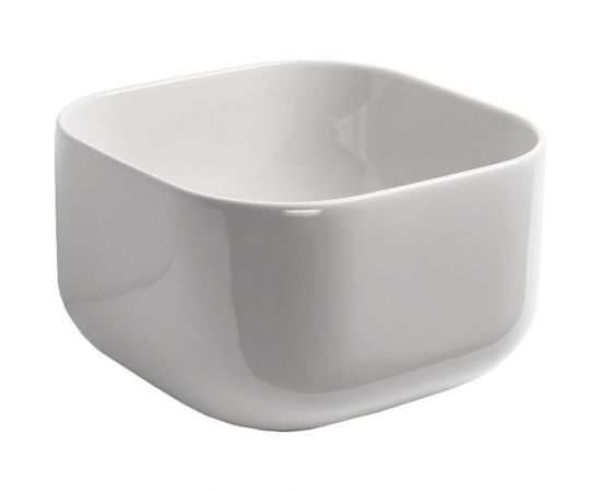 Накладная раковина SIMAS Balloon квадратная, без отверстий под смеситель, белый BA 04 