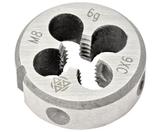 Плашка Волжский инструмент М8х1.25 в ПВХ-упаковке 3704007 