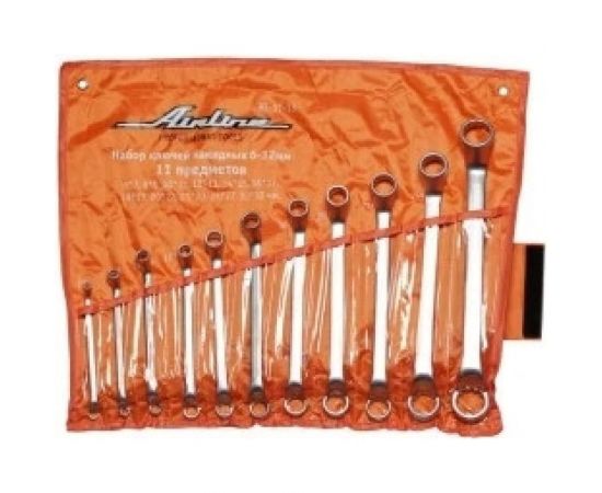 Набор накидных ключей Airline с изгибом, 11 предметов, сумка ATAH015 