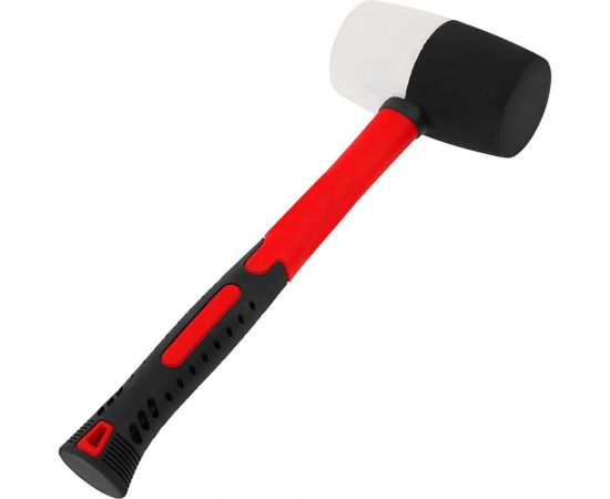 Резиновая киянка MATRIX 910 г, черно-белая резина, фибергласовая рукоятка 11173 – изображение 2