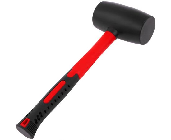 Резиновая киянка MATRIX 910 г, черная резина, фибергласовая рукоятка 11194 – изображение 2