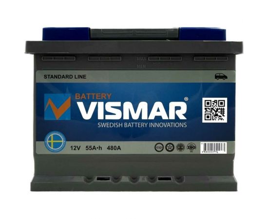 АКБ VISMAR ST 6СТ-55 N R-0 480А 242/175/190 4660003795332 – изображение 2