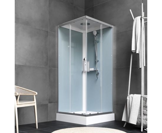 Душевая кабина AM.PM Gem square 90x90 см, профиль матовый хром, стекло прозрачное W90C-403-090MT – изображение 2