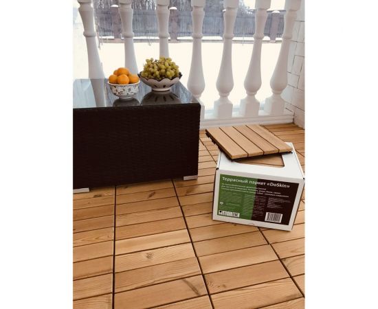 Террасный паркет Арматура Композит doskin термососна, 300x300x25 мм, 9 шт. 4660228920182 – изображение 2