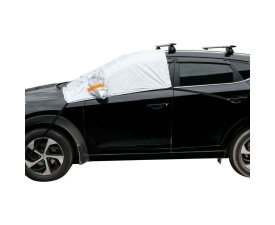 Чехол-тент на лобовое стекло и передние окна авто Airline защитный, универсальный, серый ADCT002 – изображение 3