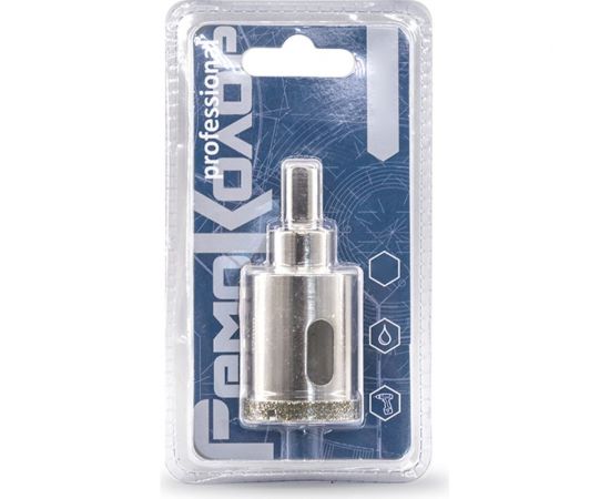 Коронка алмазная по стеклу и керамограниту с центрирующим сверлом 14x67 мм РемоКолор 35-4-414 – изображение 3