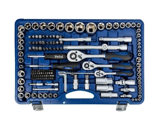 Набор инструментов VERTUL 1/4"", 3/8"" 1/2"" 215 предметов VR0215 – изображение 3