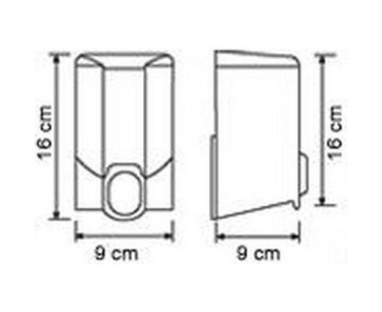 Диспенсер для жидкого мыла VIALLI 500 мл, черный S2B – изображение 3