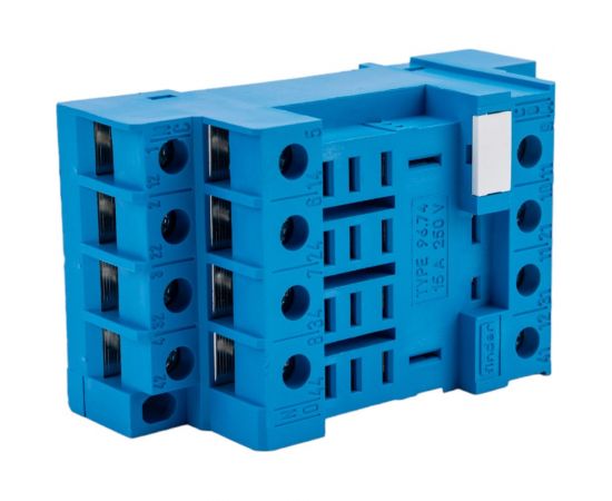 Розетка Finder для реле 56.34 и модуля 99.01, с комб конт., с метал фикс, ви, 9674SMA – изображение 3